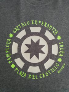 Camiseta Fluor " Pamplona tiene estrella"/Hombre