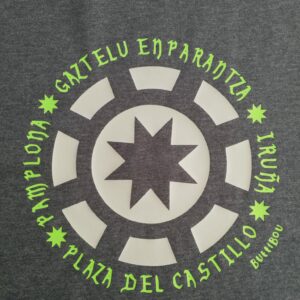 Camiseta Fluor " Pamplona tiene estrella"/Hombre