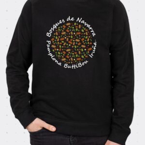 sudadera Bosques de Navarra / Unisex Negra