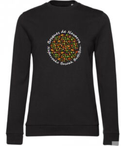 sudadera Bosques de Navarra Negra Mujer