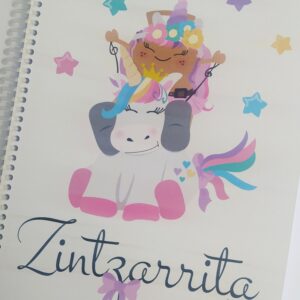 Libreta Zintzarrita Unicornio