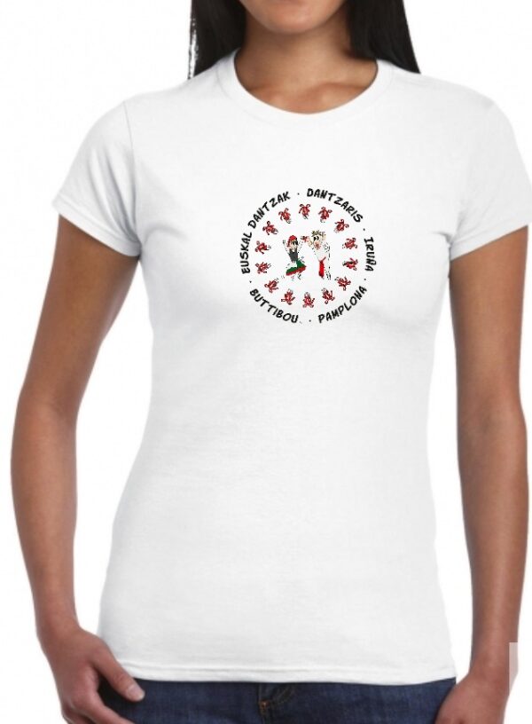 Camiseta Dantzaris mujer modelo