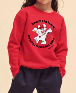 Sudadera Sonrie porfavor rojo kids