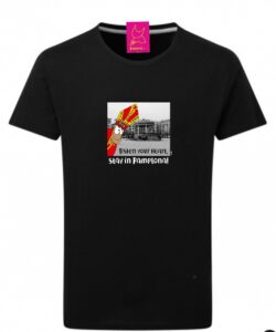 Camiseta Stay in Pamplona !negro Hombre