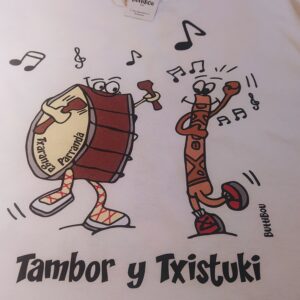 camiseta Txistuki y Tambor