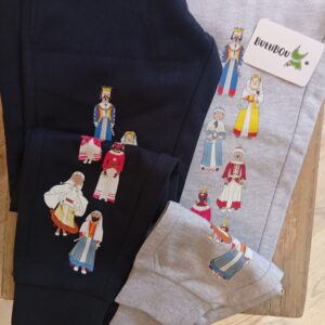 pantalones para niños con los gigantes de Pamplona